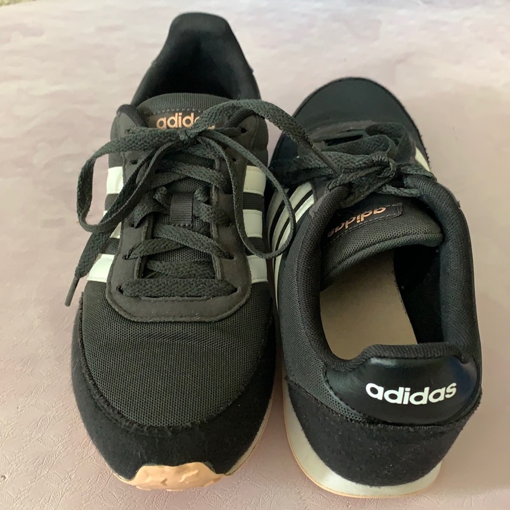 Adidas Track Sneakers, black & pink